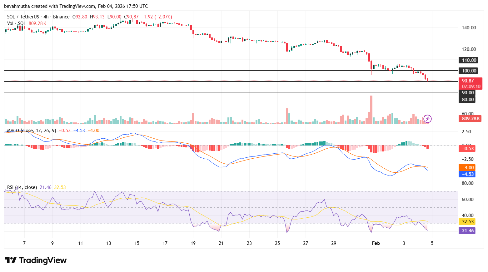 Solana Price Crashes Below $95 for the First Time Since 2024 : How Low Will SOL Go Next?