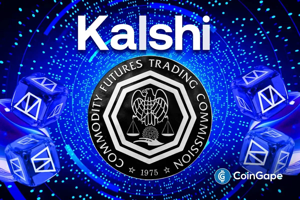 an image of the CFTC, Polymarket, and Kalshi logos