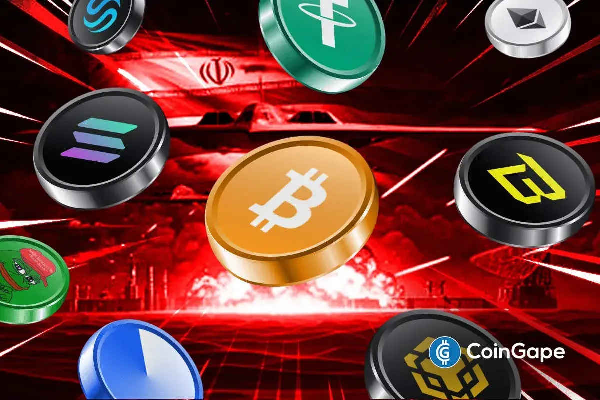 Crypto Market drops 1.67% amid U.S.-Iran tensions