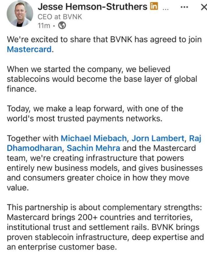 BVNK CEO on the Acquisition