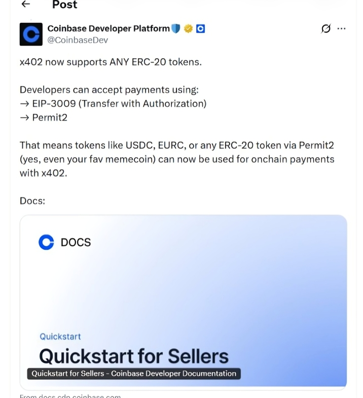 Coinbase x402 Update