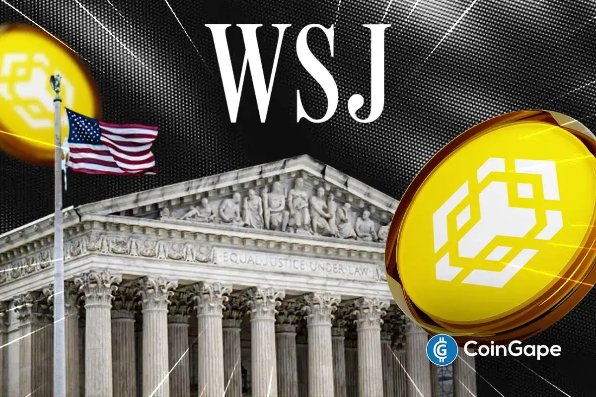 an image of Binance and WSJ logo to represent the Binance WSJ lawsuit