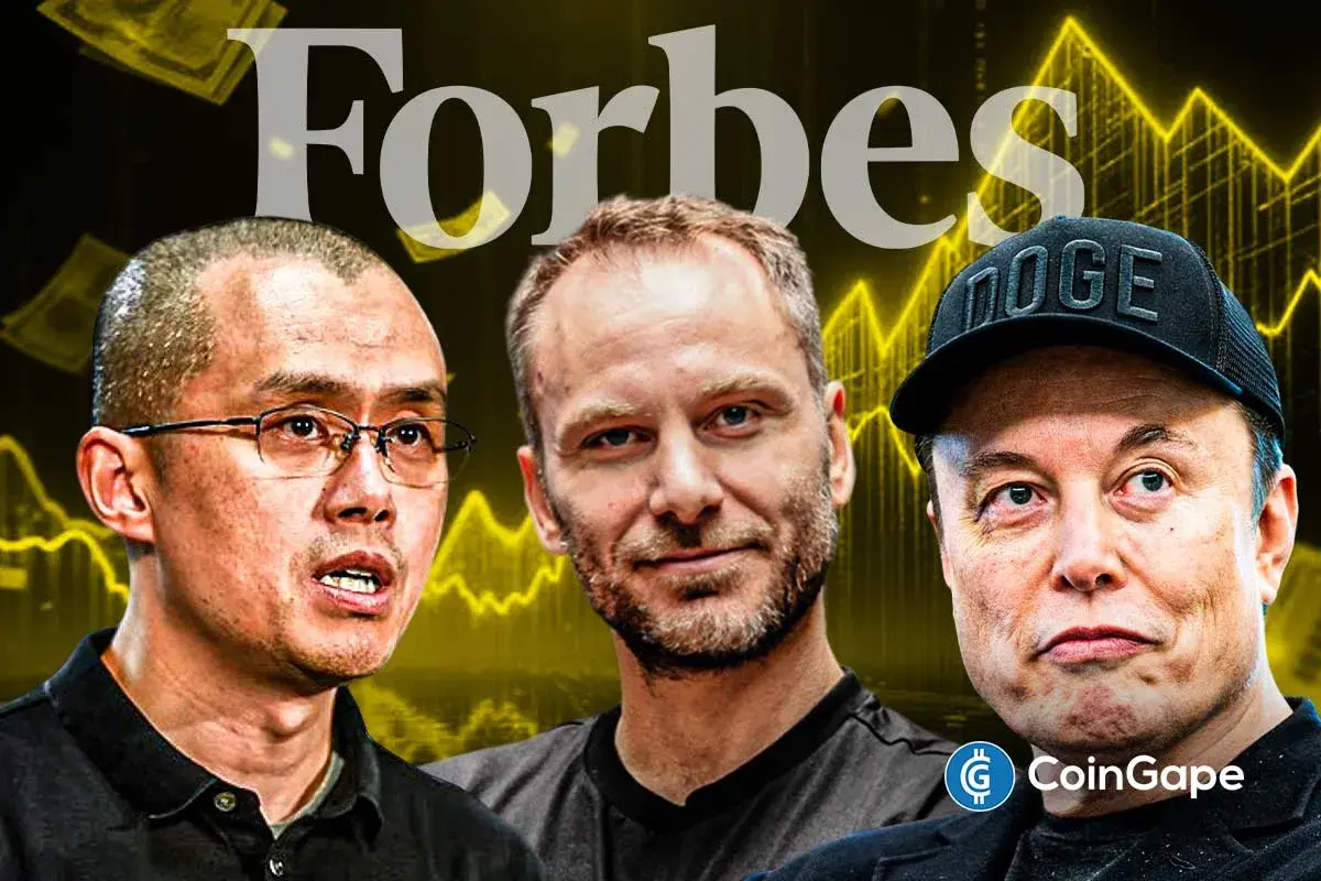 Elon Musk Reclaims Forbes Richest Spot; Crypto Leaders CZ and Ardoino Follow