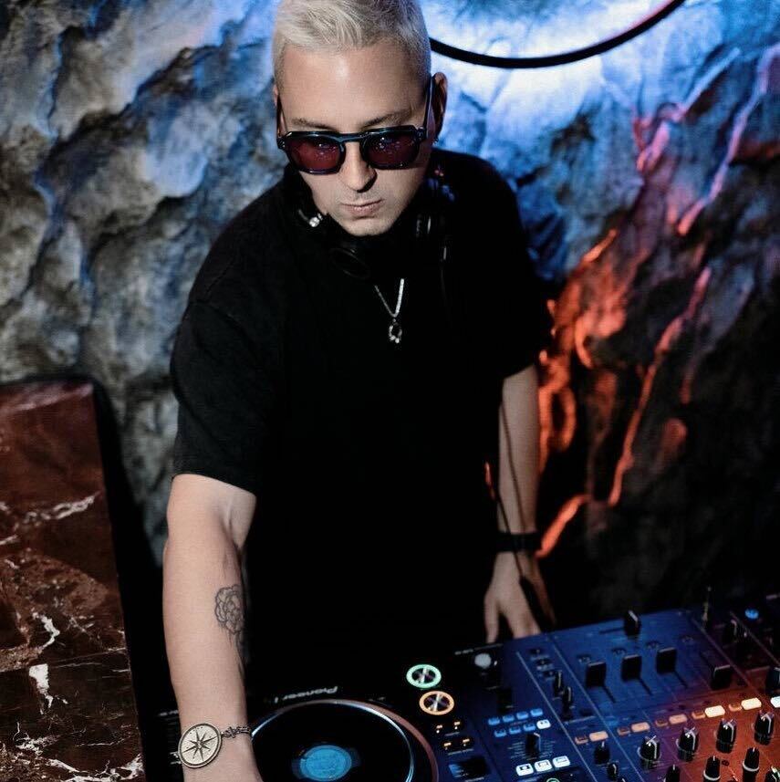 Michael Jerlis at an evening gathering with friends