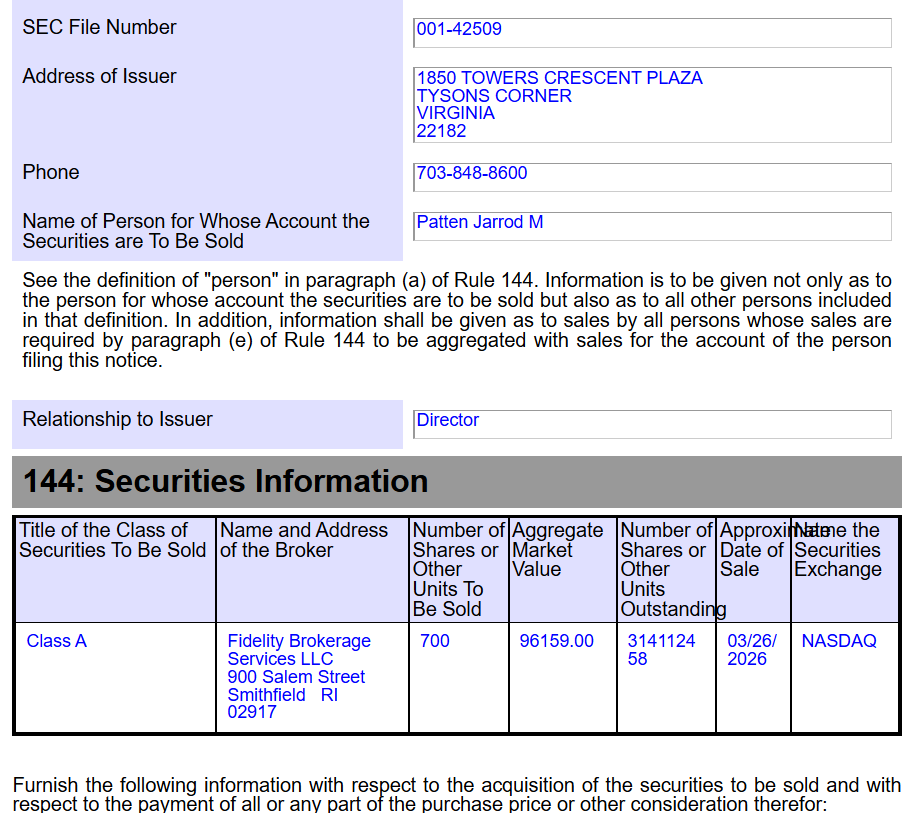 Strategy director Jarrod Patten sold MSTR stock