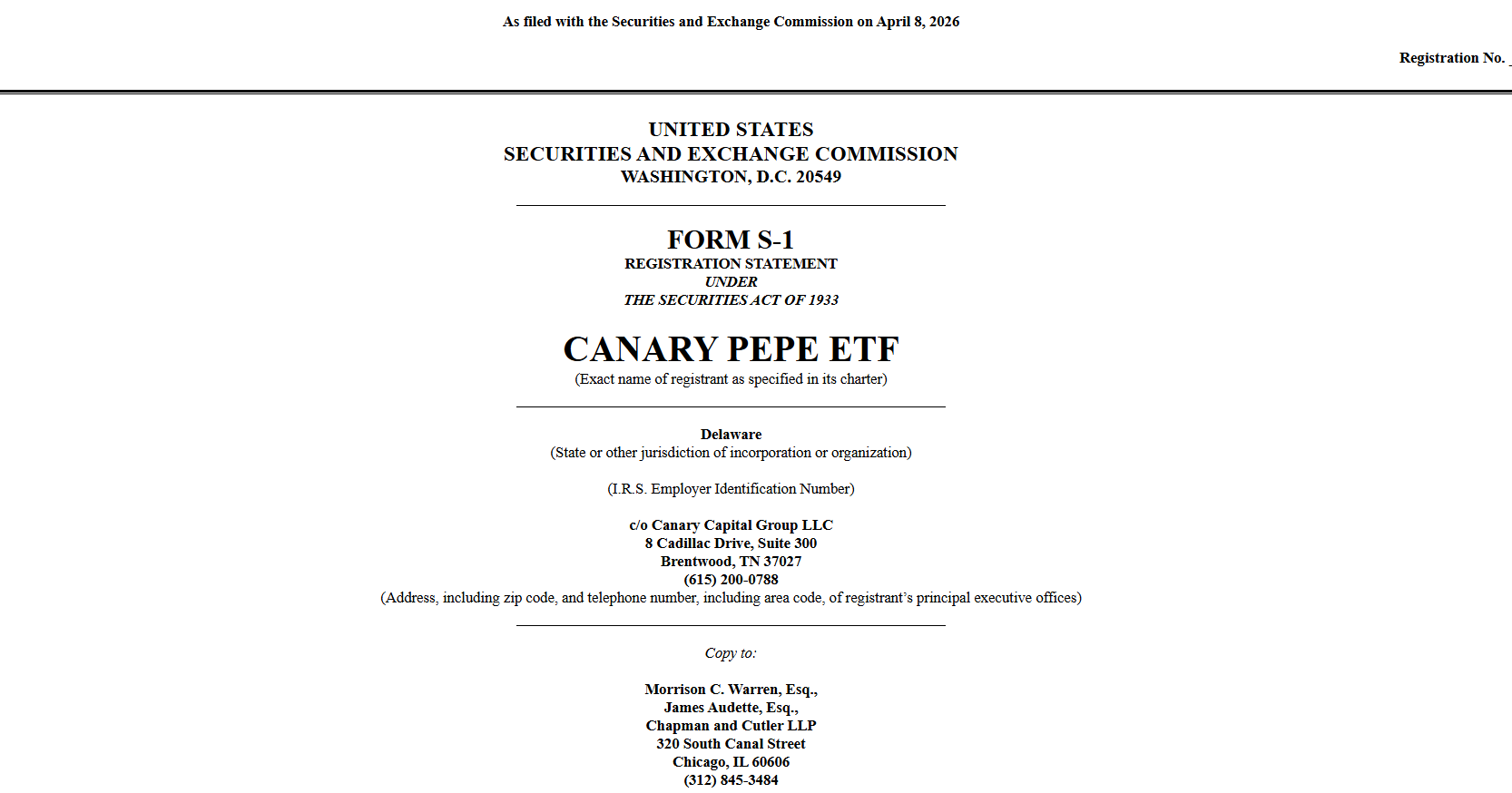 Pepe Coin Price Outlook After Canary Capital Files Spot ETF—Is a Rally Coming?