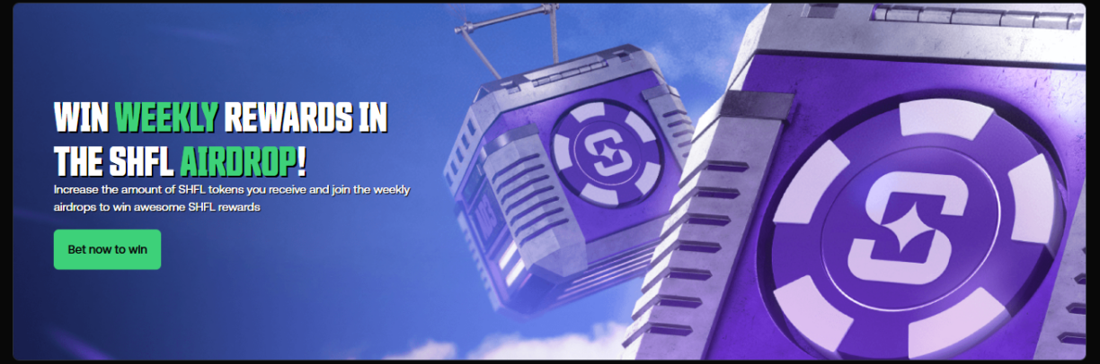 Shuffle.com Airdrop Bonus