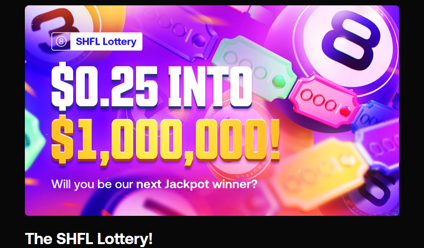 Shuffle.com SHFL Lottery Bonus
