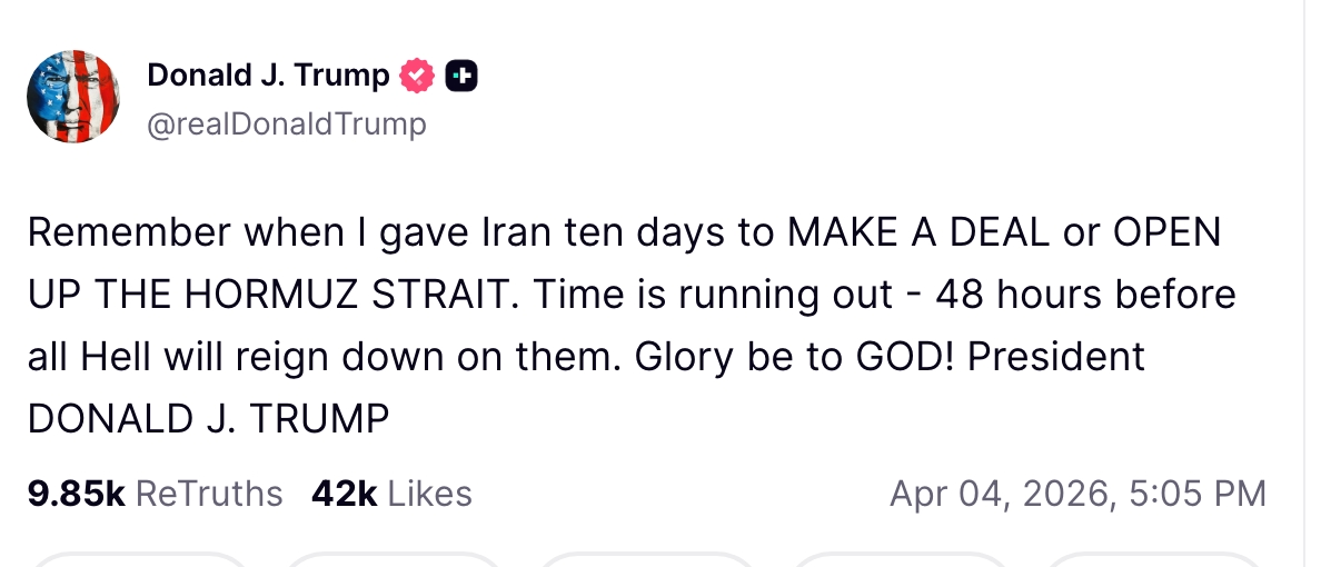 Trump warning to Iran