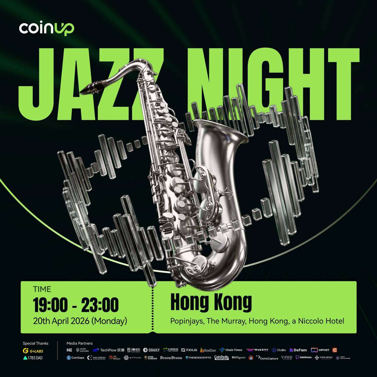 CoinUp Jazz Night · Hong Kong
