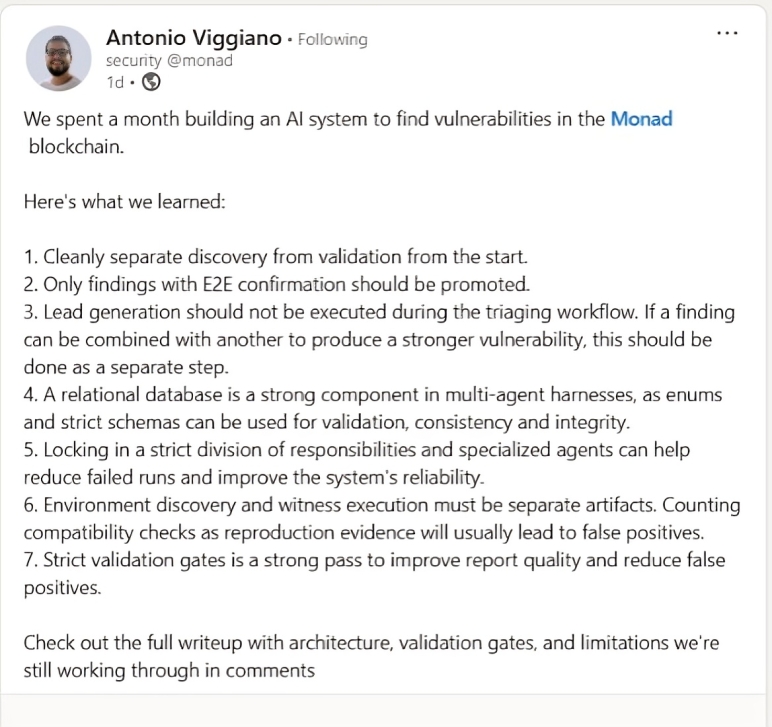 Monad Security Engineer  Antonio Viggiano on the AI Bugfinder System