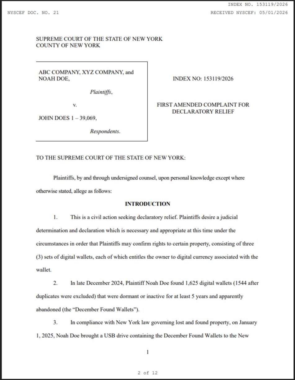 Bitcoin lawsuit