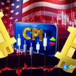 an image to represent the Bitcoin logo and CPI news