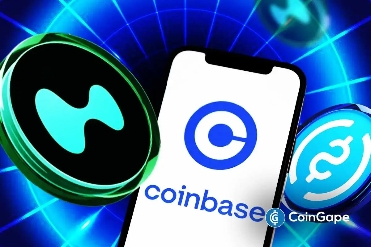 an image of the Coinbase and Hyperliquid logo