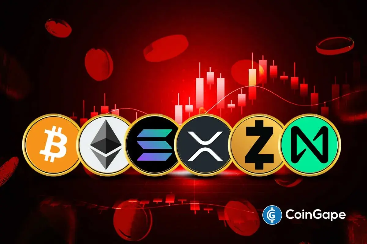 Crypto Market Selloffs: Why Are Bitcoin, ETH, SOL, XRP, ZEC, NEAR Falling Today?
