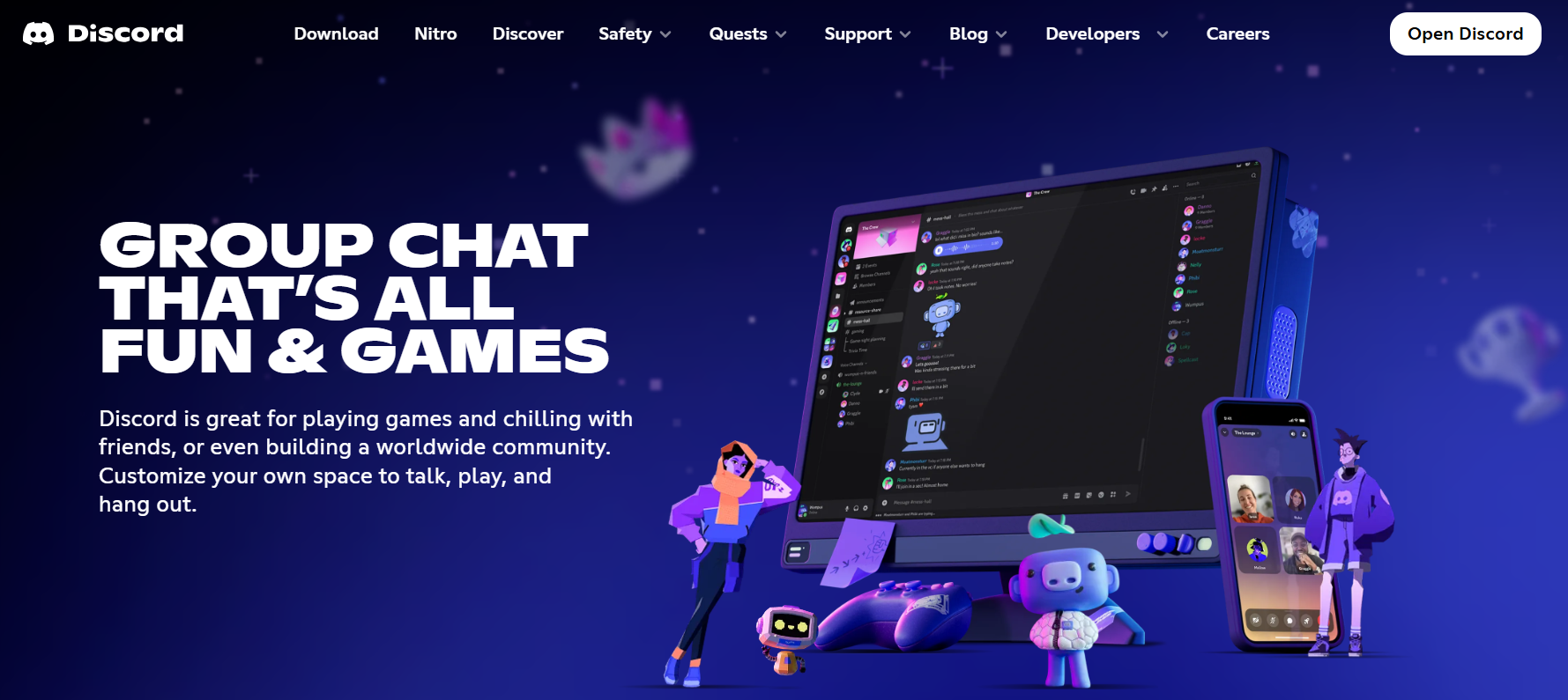 Discord Social communication platform for large niche communities
