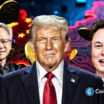 Trump's China Visit: Bitcoin Gains as Nvidia's Jensen Huang Joins Elon Musk, Top CEOs