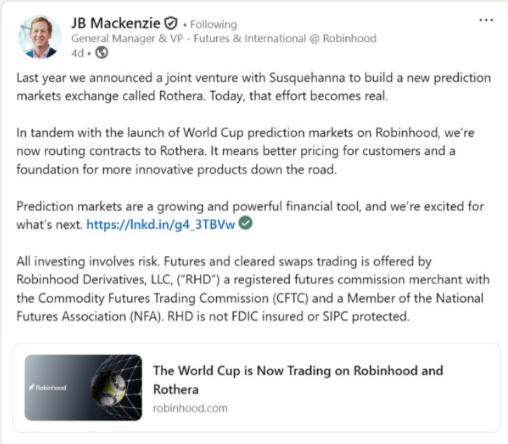 Robinhood Prediction Markets