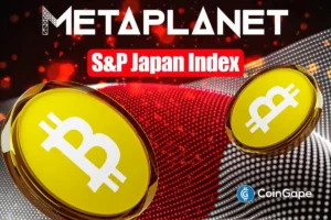 Metaplanet Stock Removed from S&P Japan Index, Unveils Bitcoin Rewards