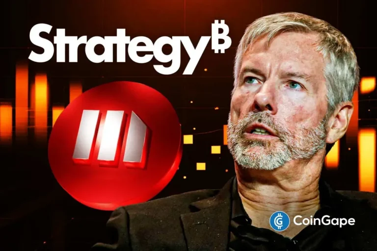 MSTR Stock Crashes to 6-Week Low as Strategy Sells BTC Holdings