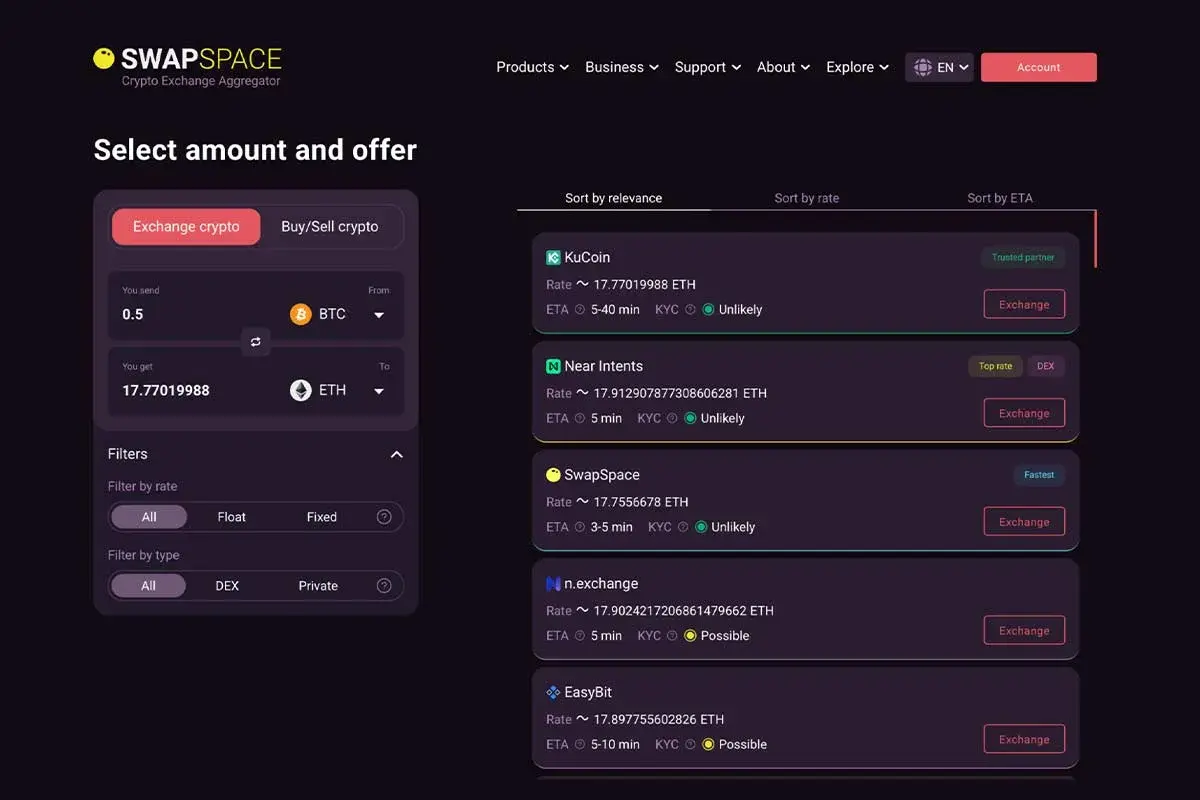 SwapSpace launches Private Swaps