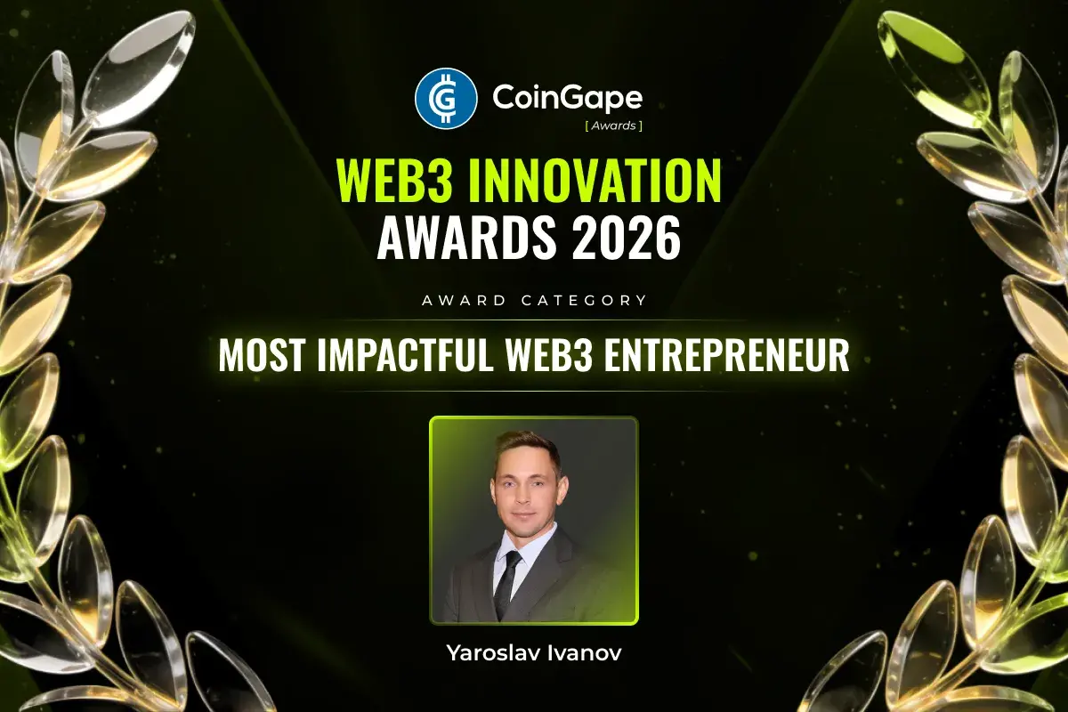 CoinGape Web3 Innovation Awards 2026 Names Yaroslav Ivanov the Most Impactful Web3 Entrepreneur