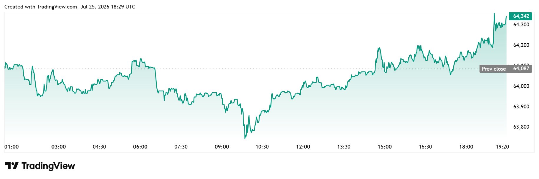 Bitcoin daily chart
