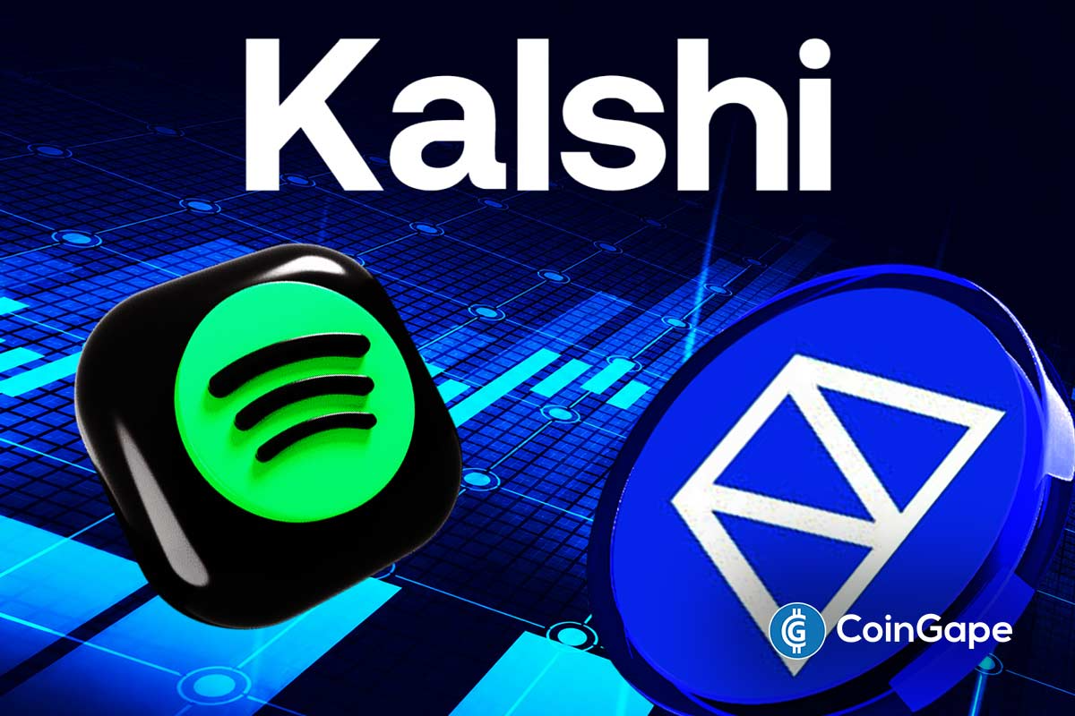 an image of Spotify, Kalshi, and Polymarket logos