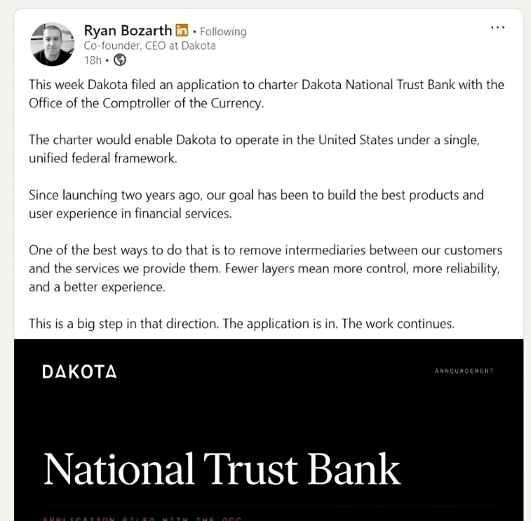 Dakota National Bank license