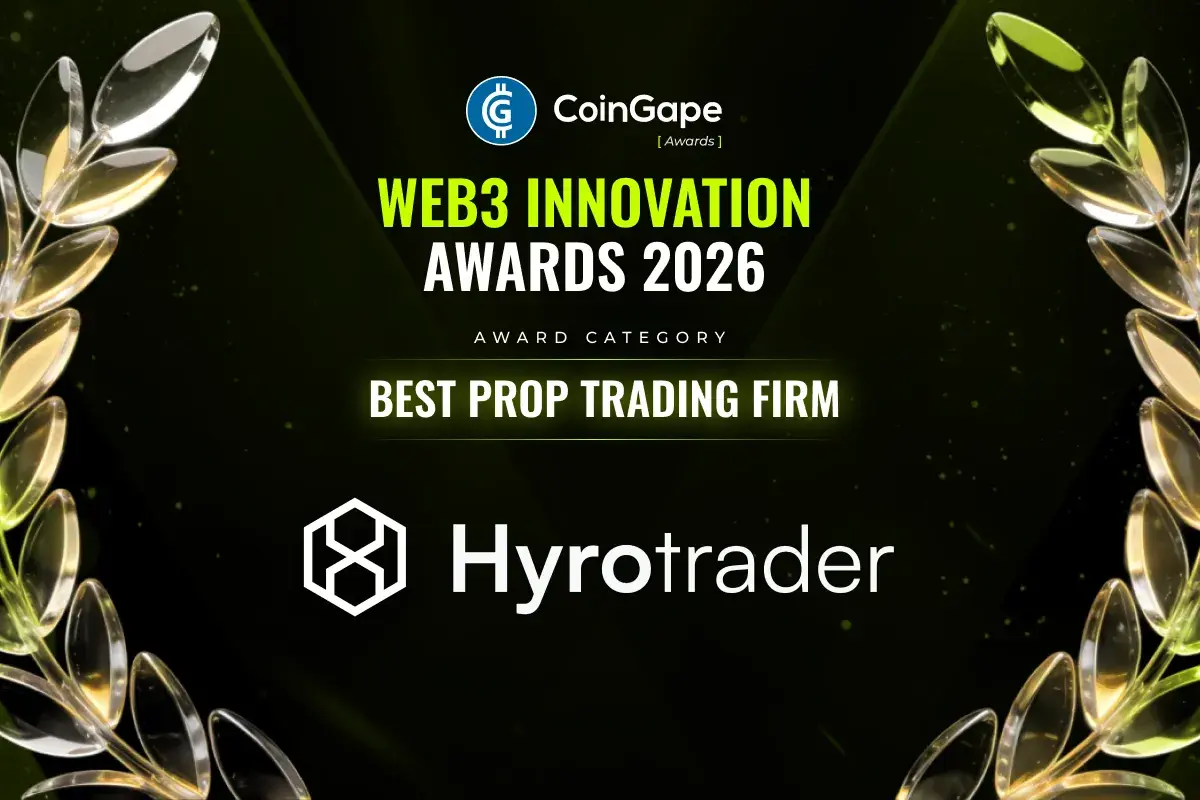 HyroTrader Earns Best Prop Trading Firm Title at CoinGape Web3 Innovation Awards 2026