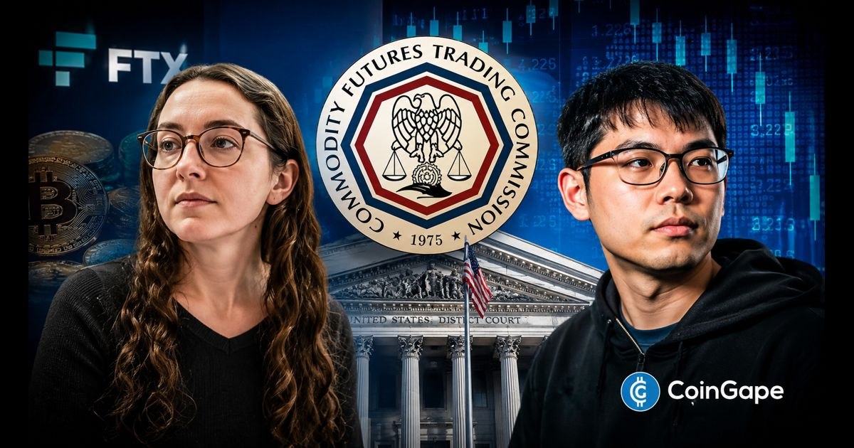 An image of CFTC Alameda CEO Ellison and FTX Co-Founder Wang