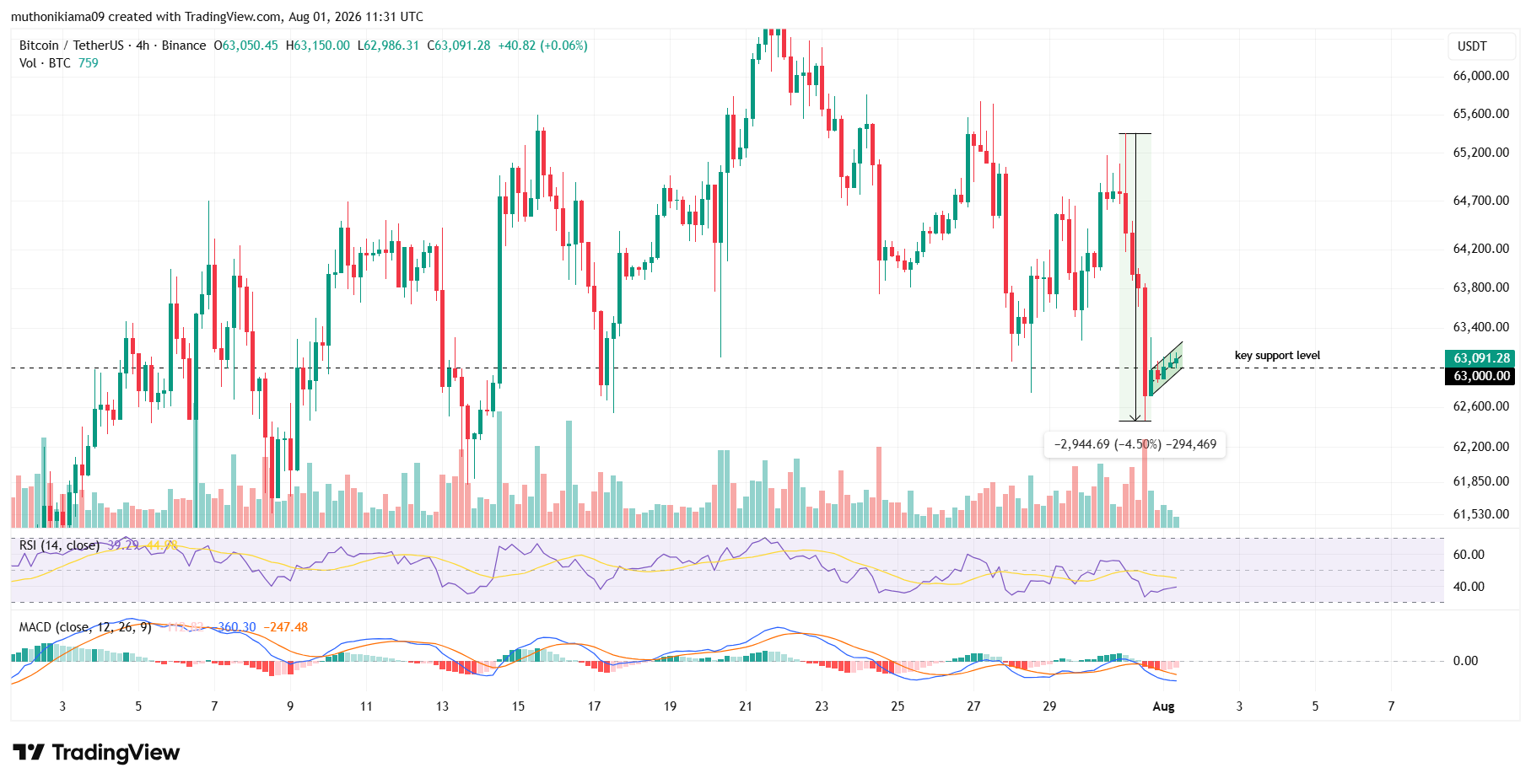 Bitcoin Price Outlook After Drop Below $63K