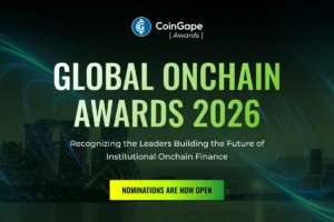 CoinGape Announces Global Onchain Awards 2026 to Honour Companies in Crypto’s Institutional Era 