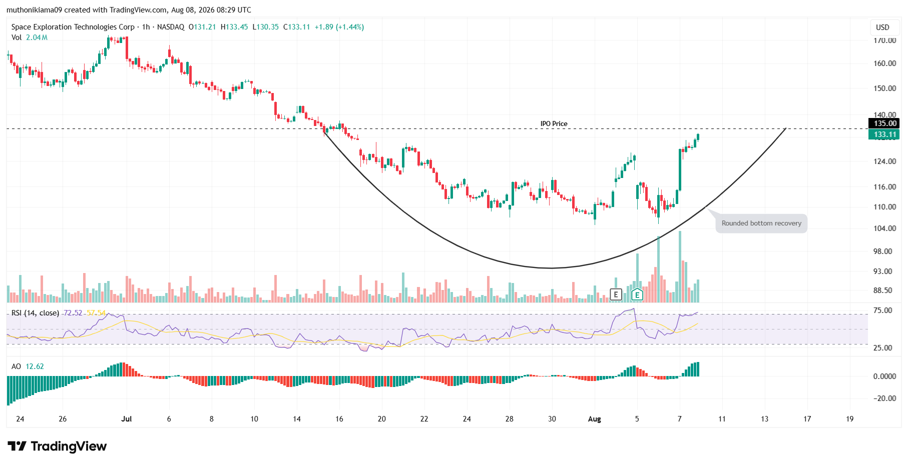 SpaceX Stock Prediction Amid Recent Gains