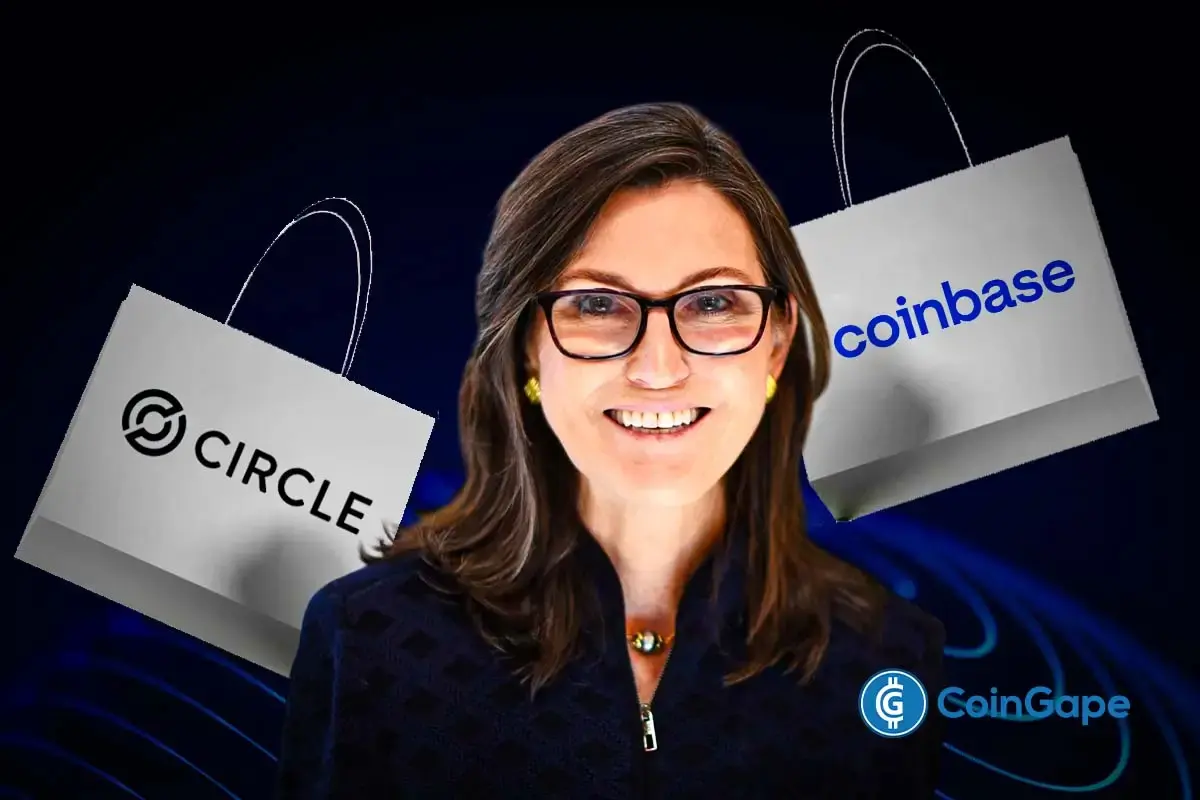 Cathie Wood's ARK Buys More Coinbase, Circle Stock As CLARITY Act Vote Looms