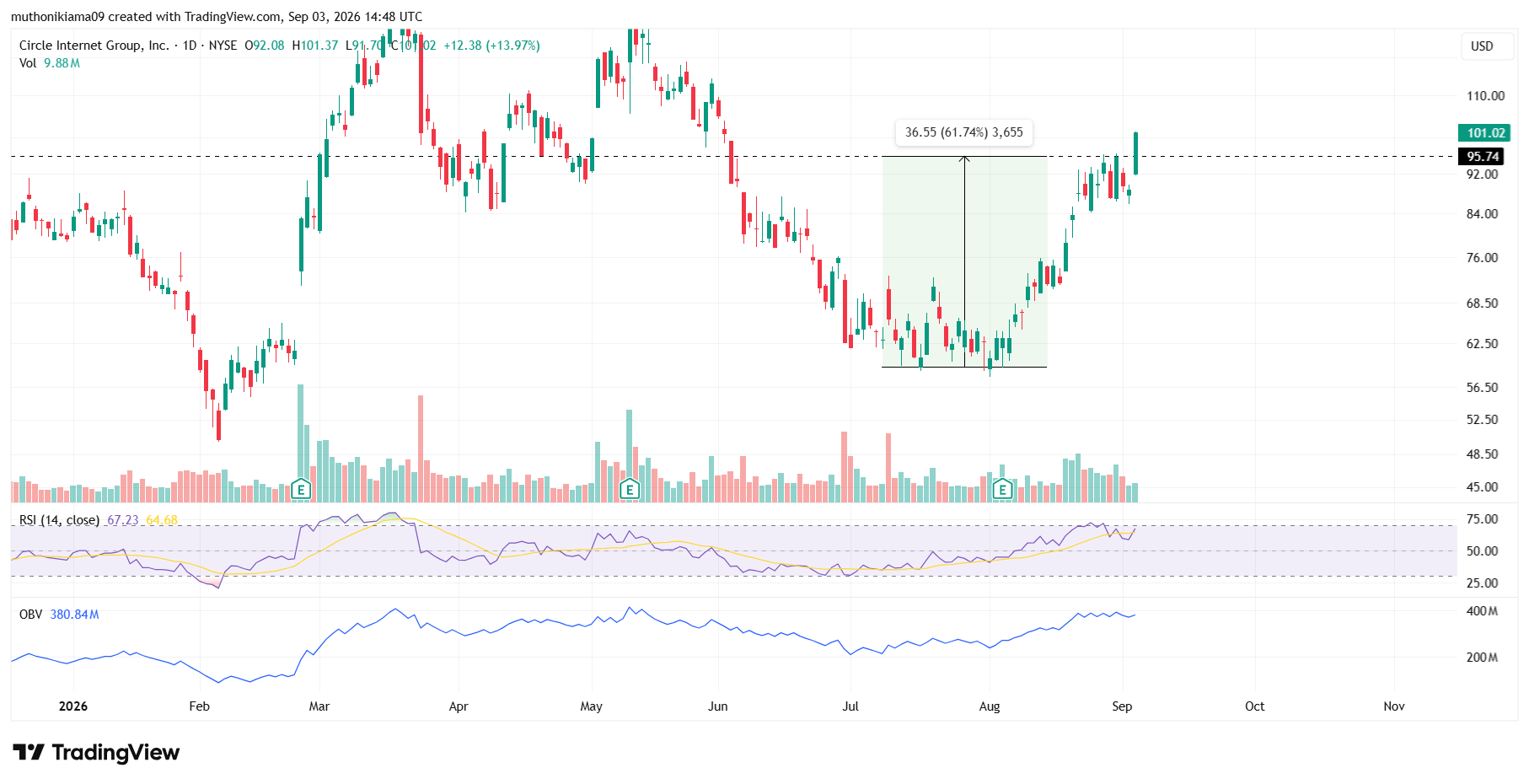 CRCL Stock Outlook as Momentum Shifts