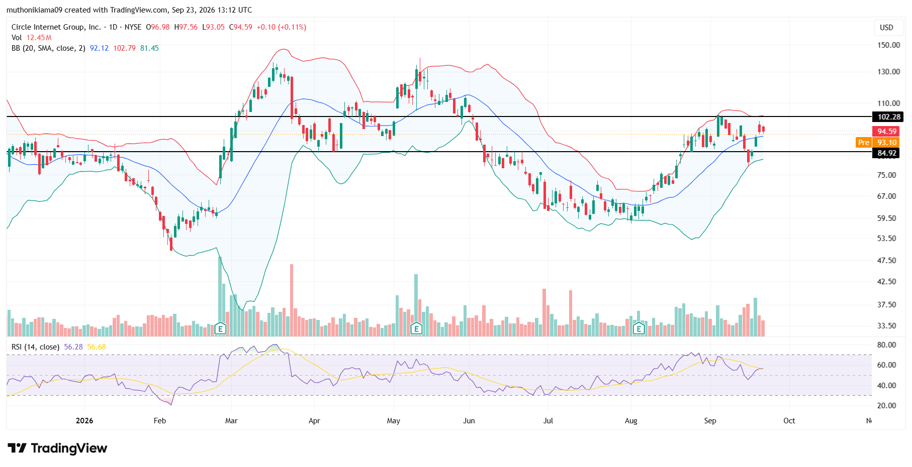 CRCL Stock in Focus as Key Resistance Holds