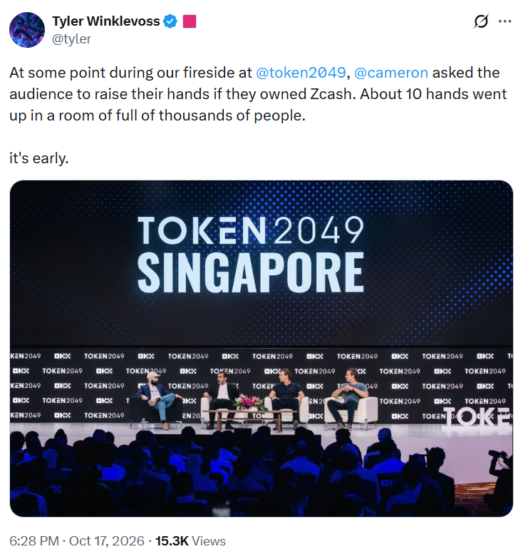 Tyler Winklevoss on Zcash Adoption